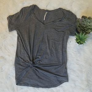 NEW no tag Gray tie top
